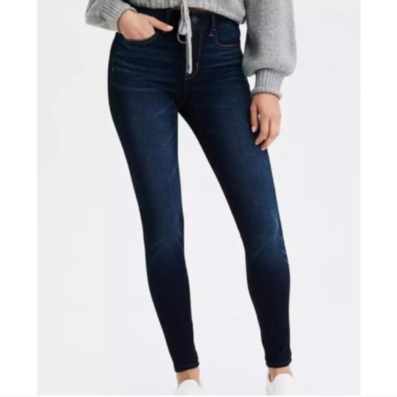 American Eagle Outfitters Denim - American Eagle Hi-Rise Jeggings Dark Wash Size 20 Long NWT